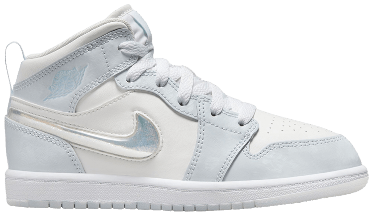 Air Jordan 1 Mid SE PS Glitter Swoosh