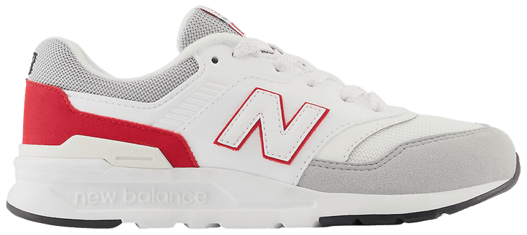 New Balance 997H Big Kid White Team Red