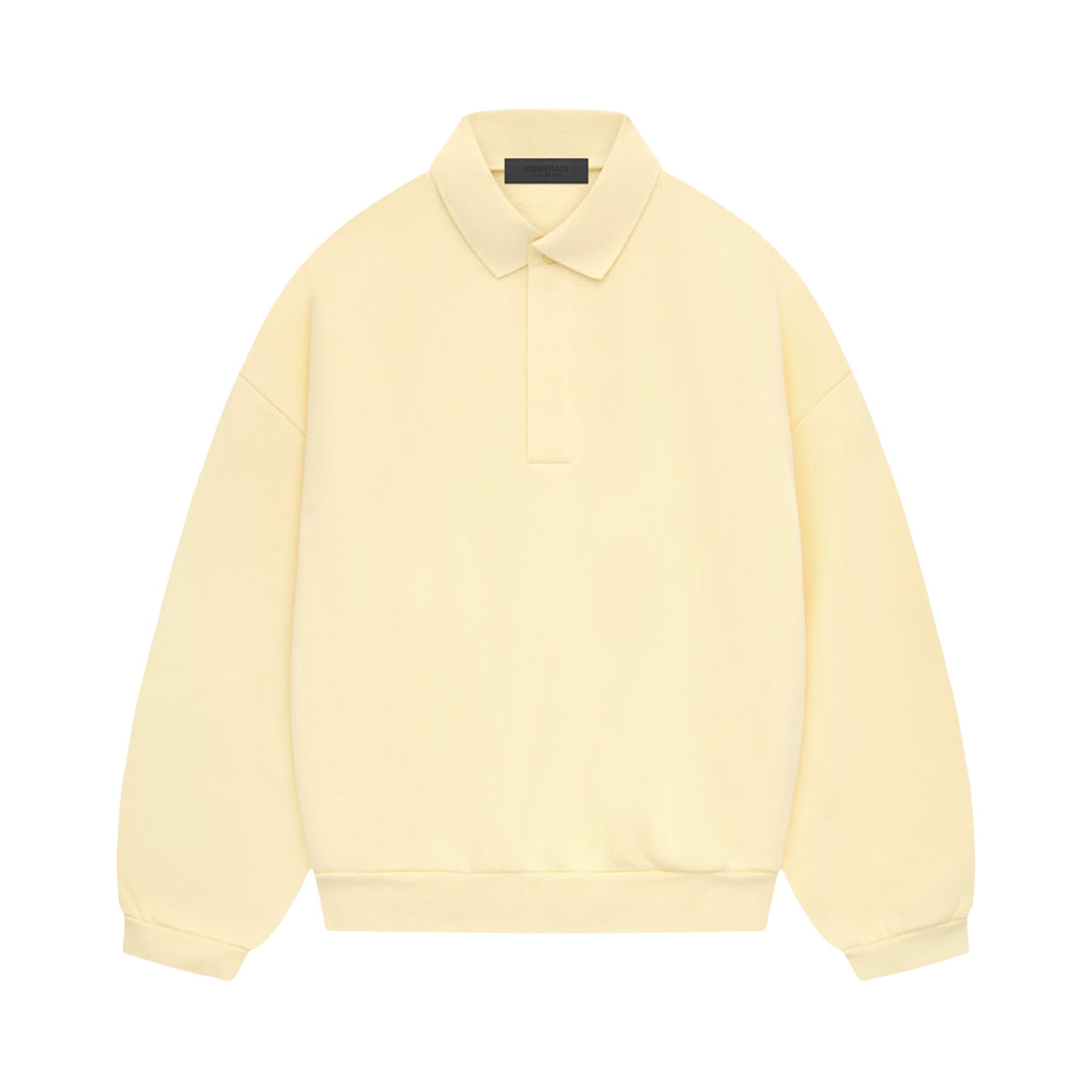 Fear of God Essentials Long-Sleeve Polo 'Garden Yellow' | Men's Size XL