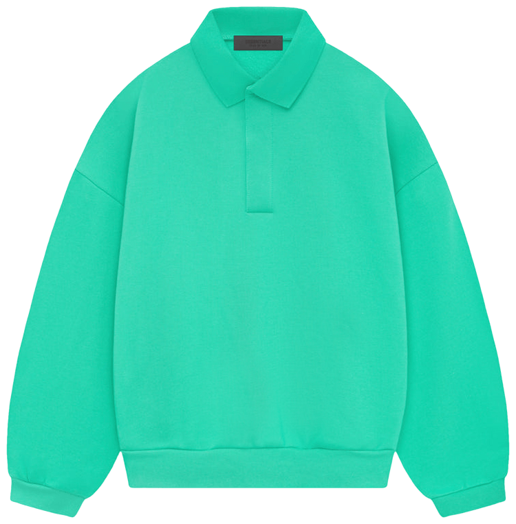 Buy Fear of God Essentials Long Sleeve Polo Mint Leaf