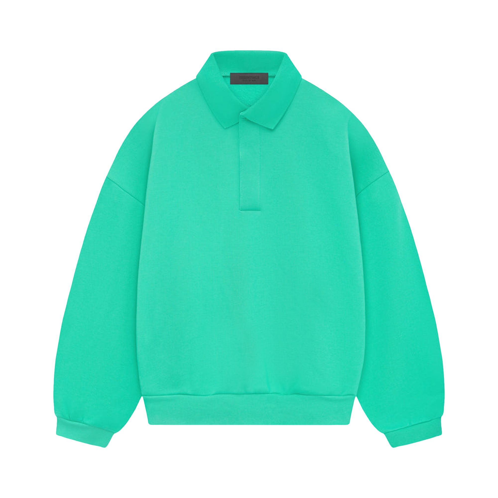 Fear of God Essentials Long-Sleeve Polo 'Mint Leaf' | Green | Men's Size L