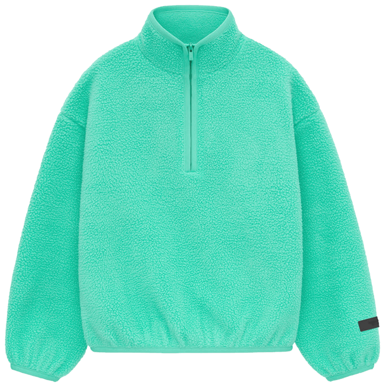Buy Fear of God Essentials Kids Polar Fleece Half Zip Mockneck 'Mint ...