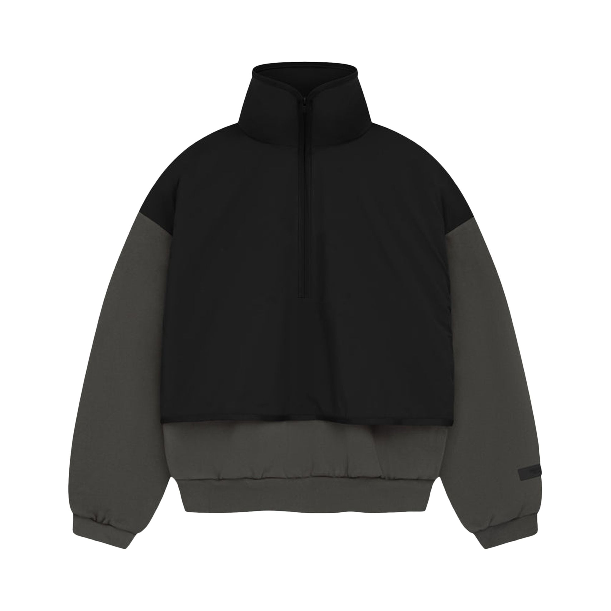 Fear of God Essentials Kids Nylon Fleece Mockneck Sweater 'Ink/Jet Black' | Kid's Size -6.5