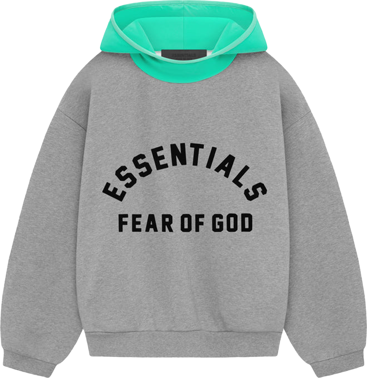 Buy Fear of God Essentials Kids Nylon Fleece Hoodie 'Dark Heather ...