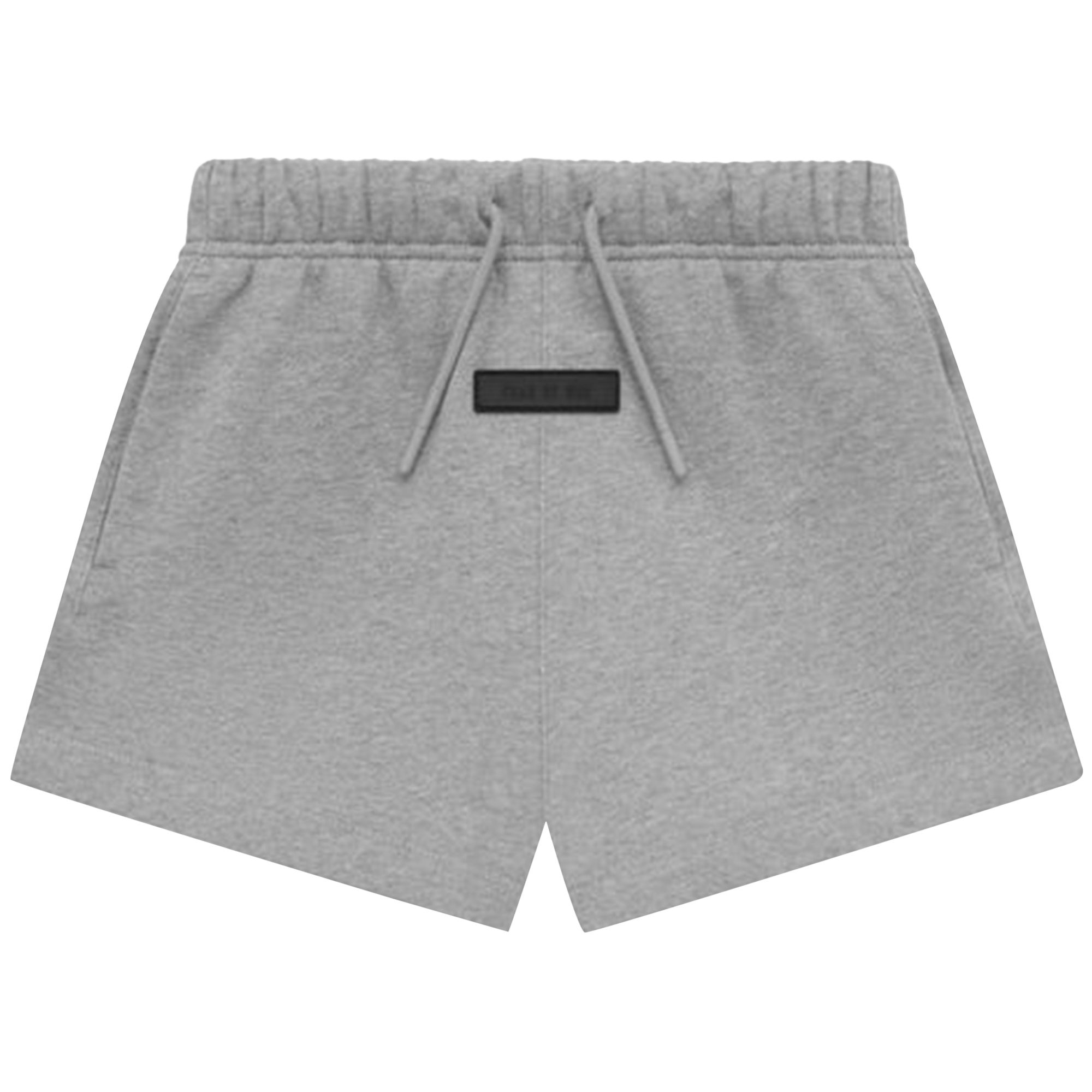 Pre-owned Essentials Fear Of God  Kids Running Short 'dark Heather Oatmeal' | Grey | Kid's Size 8