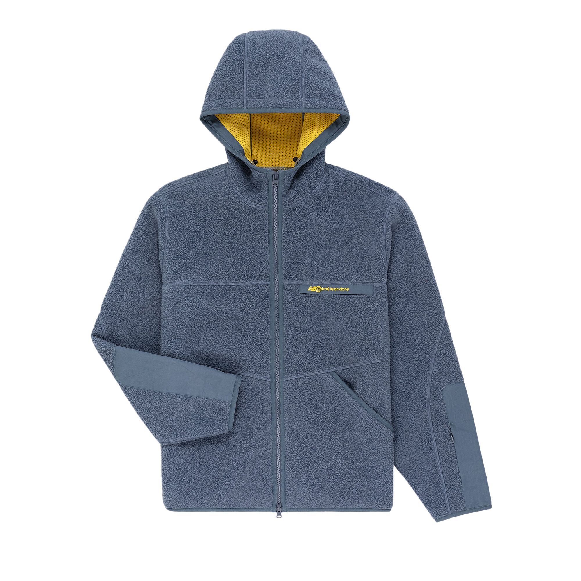 Pre-owned Aimé Leon Dore X New Balance Full Zip Fleece Hoodie 'vintage Indigo' | Blue | Men's Size L