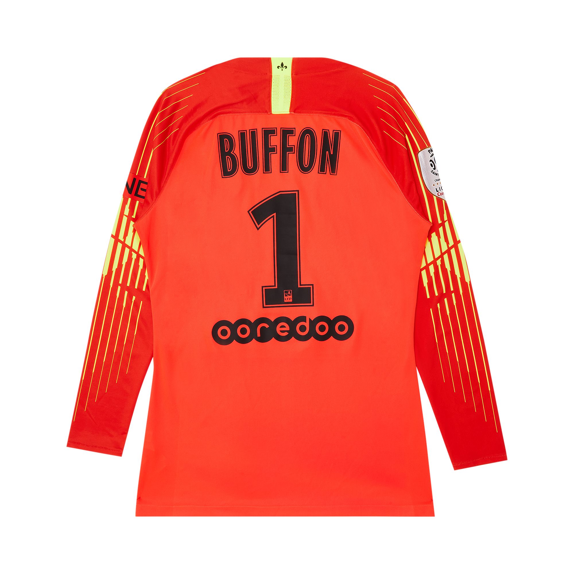 Pre-owned Paris Saint-germain Buffon #1 Goalkeeper Stadium Jersey 'red' | Men's Size M