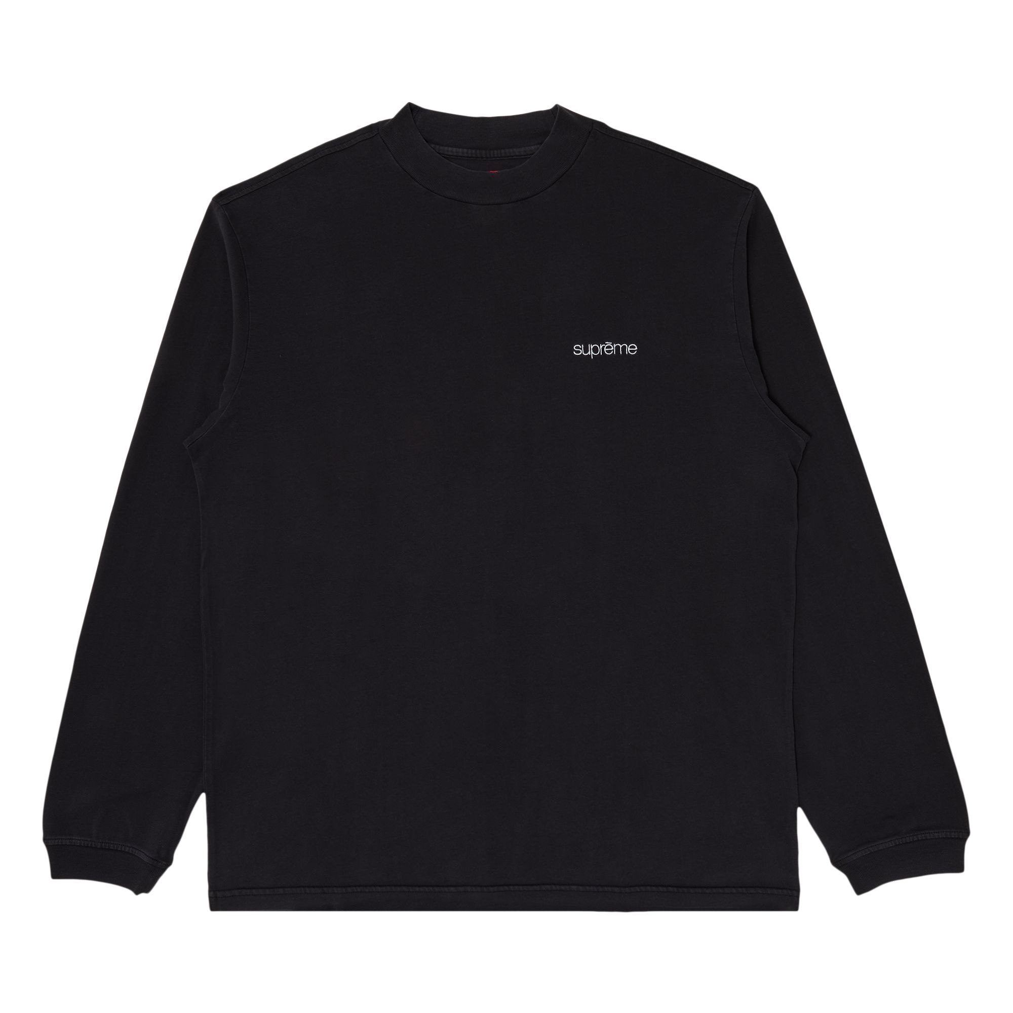 Supreme Mock Neck Long-Sleeve Top 'Black' | Men's Size 2XL