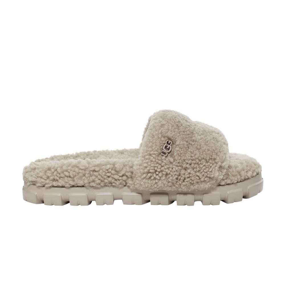 UGG Wmns Cozetta Curly Slipper 'Goat' | Grey | Women's Size 8