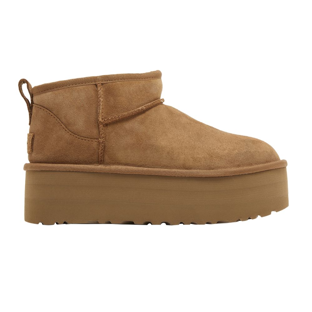 UGG Wmns Classic Ultra Mini Platform Boot 'Chestnut' | Brown | Women's Size 8