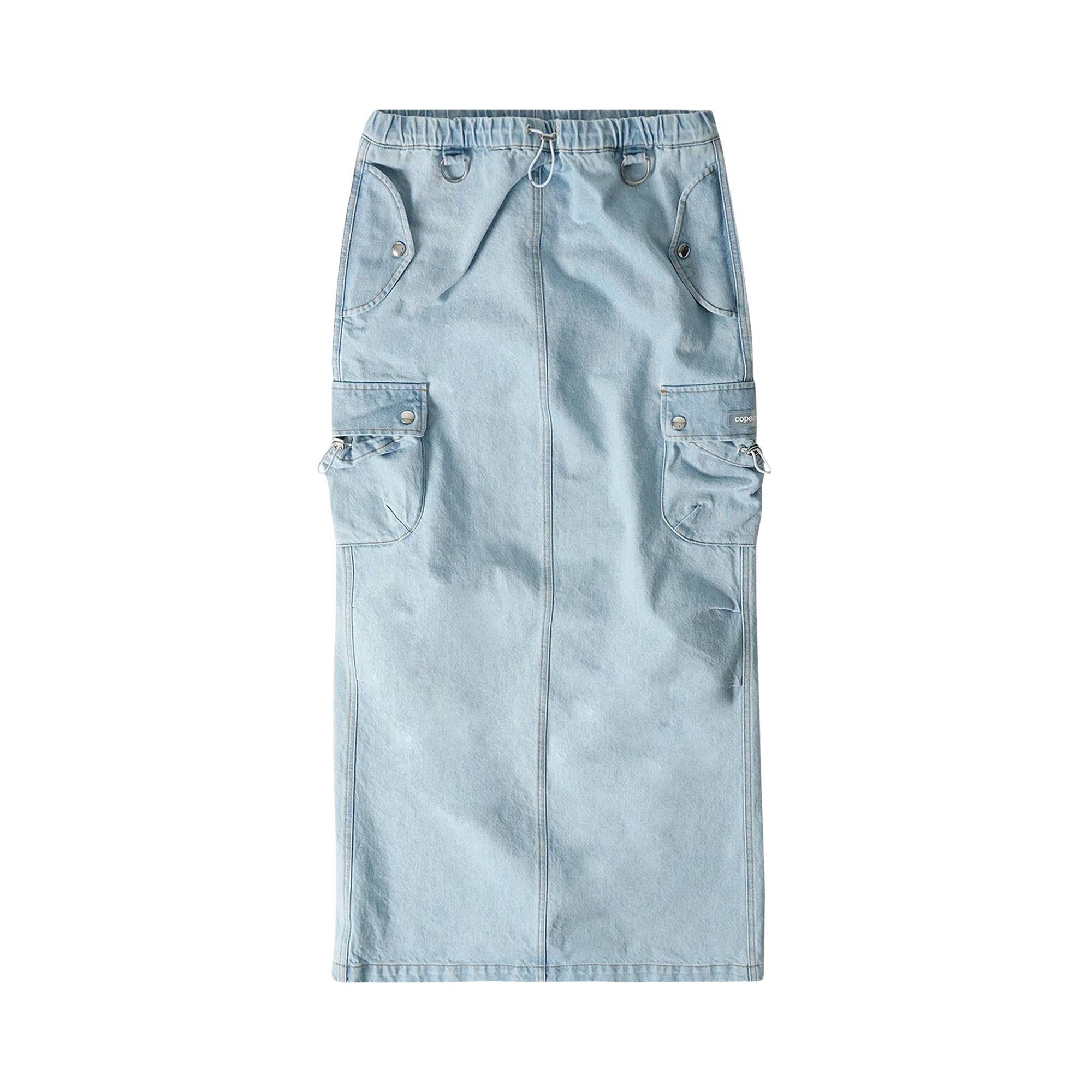 Pre-owned Coperni Cargo Maxi Skirt 'blue' | Women's Size 40