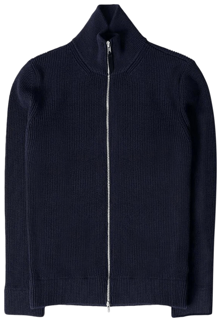 Maison Margiela Zip Cardigan Navy Blue