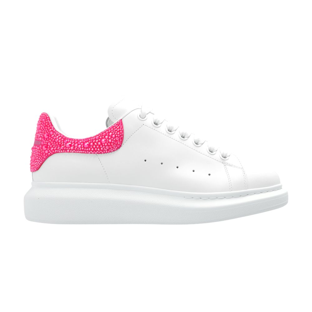 Pre-owned Alexander Mcqueen Wmns Oversized Sneaker 'white Halo Pink Crystal' | Women's Size