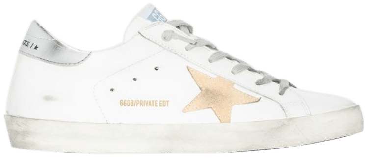 Golden Goose Wmns Superstar White Sand Silver