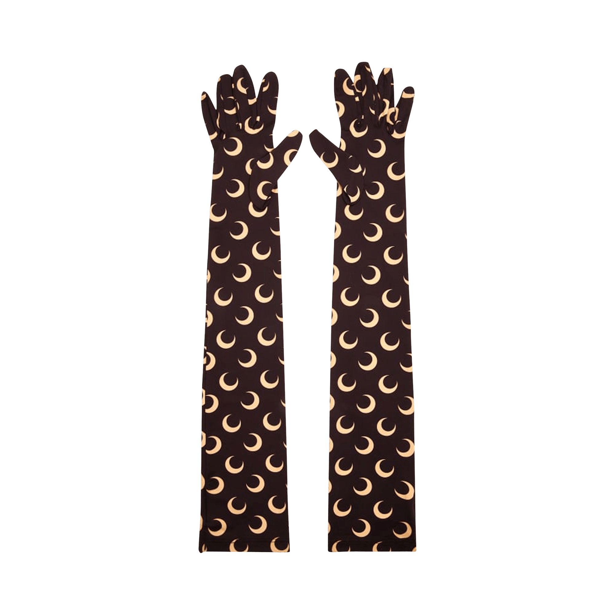 Marine Serre All Over Moon Gloves 'All Over Moon Brown' | Women's Size Onesize