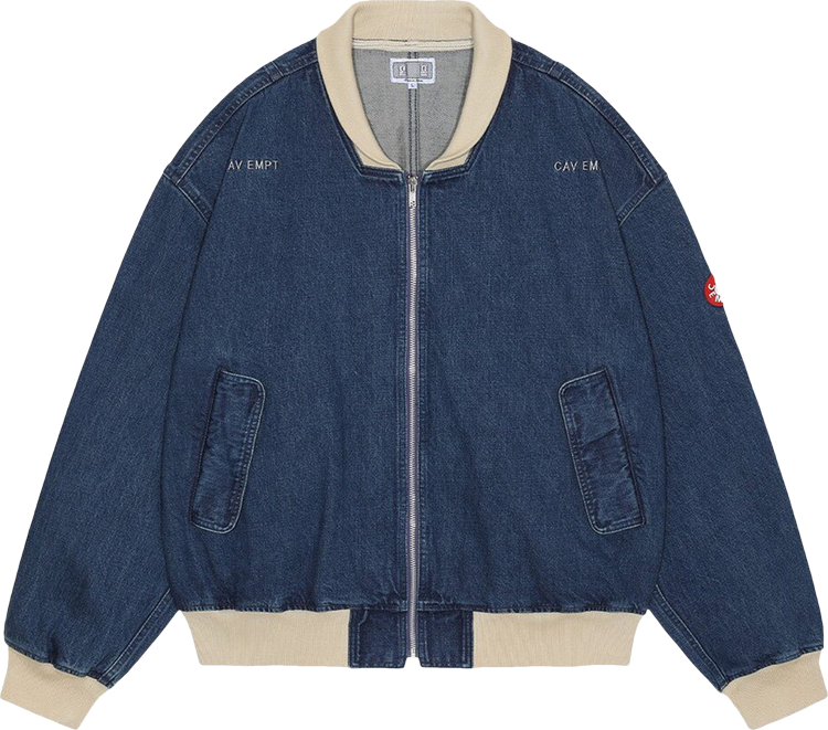Buy Cav Empt Washed Denim Zip Jacket 'Indigo' - CES24JK21 INDI 