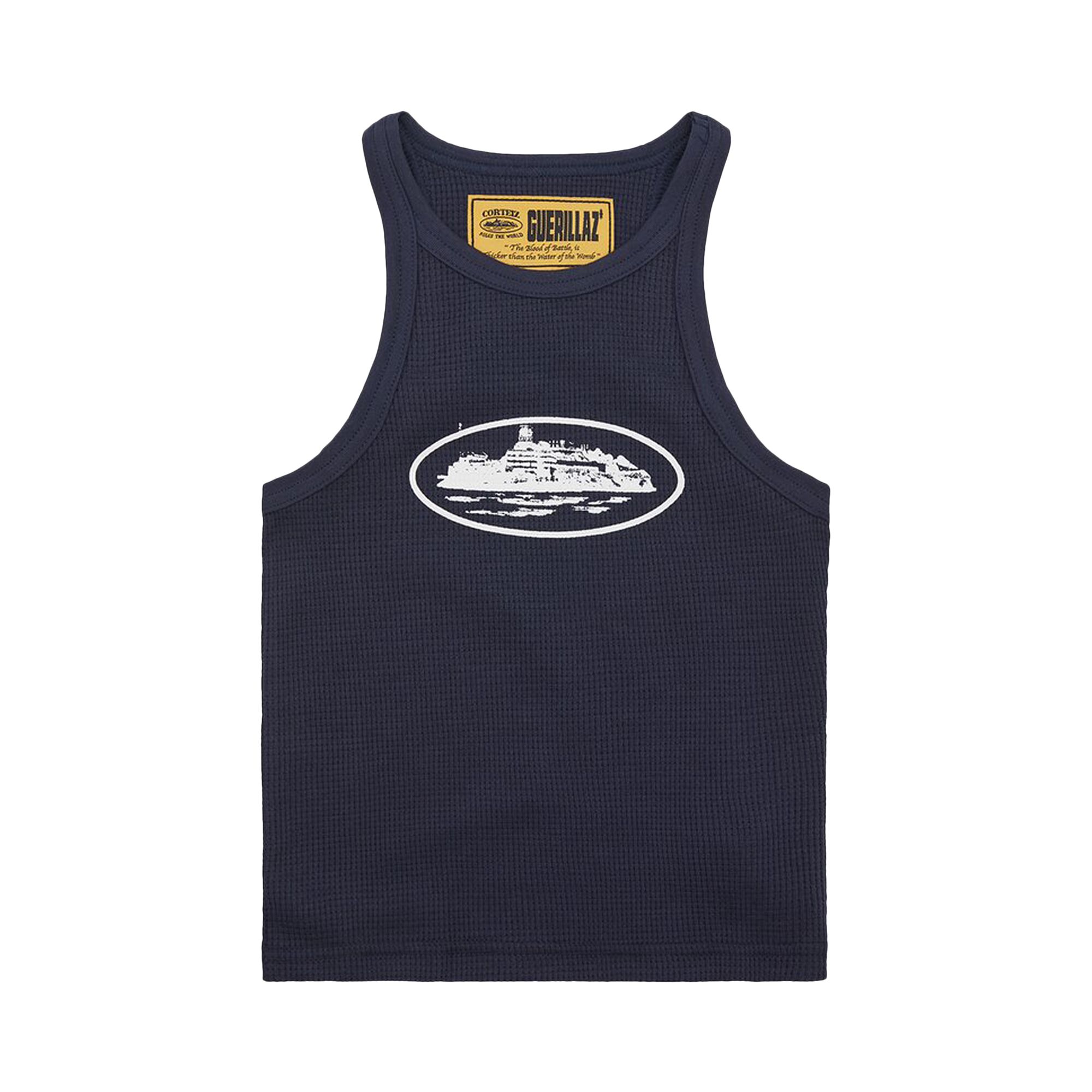Pre-owned Corteiz Guerillaz* Tank Top 'navy/white' | Blue | Women's Size M