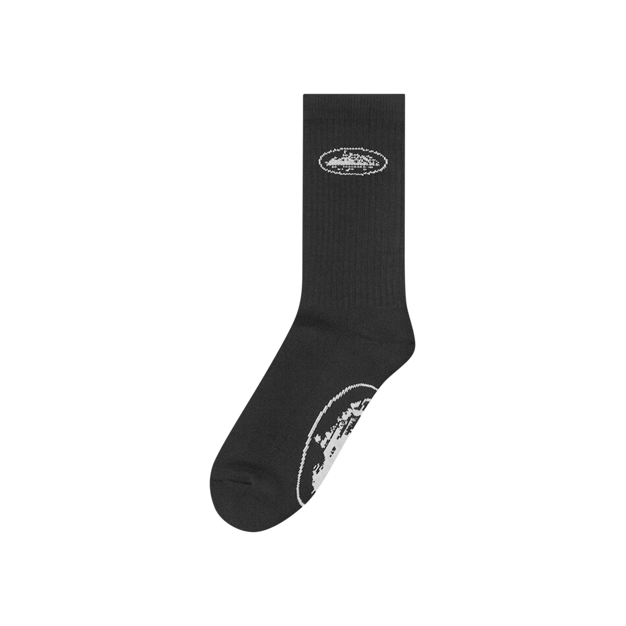 Pre-owned Corteiz Alcatraz Socks (2 Pack) 'black' | Men's Size Onesize