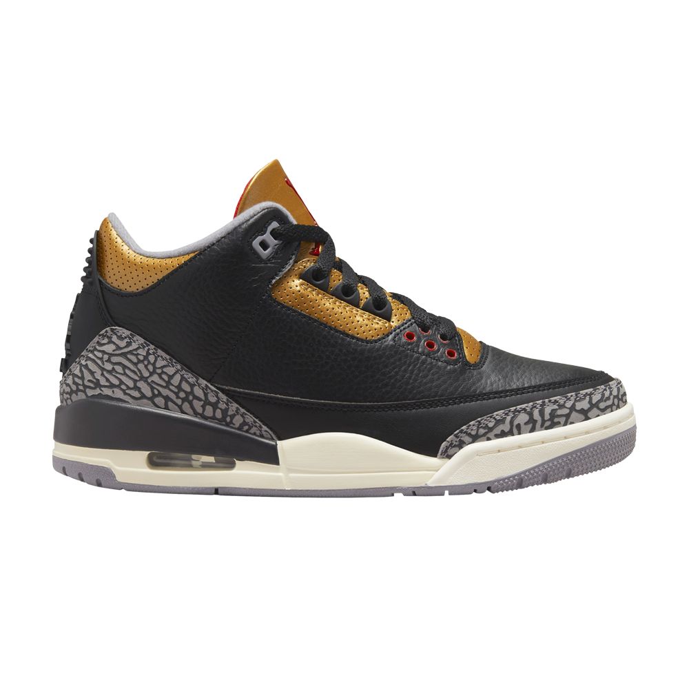 Pre-owned Air Jordan Wmns 3 Retro 'black Gold' Sample | Women's Size 11.5