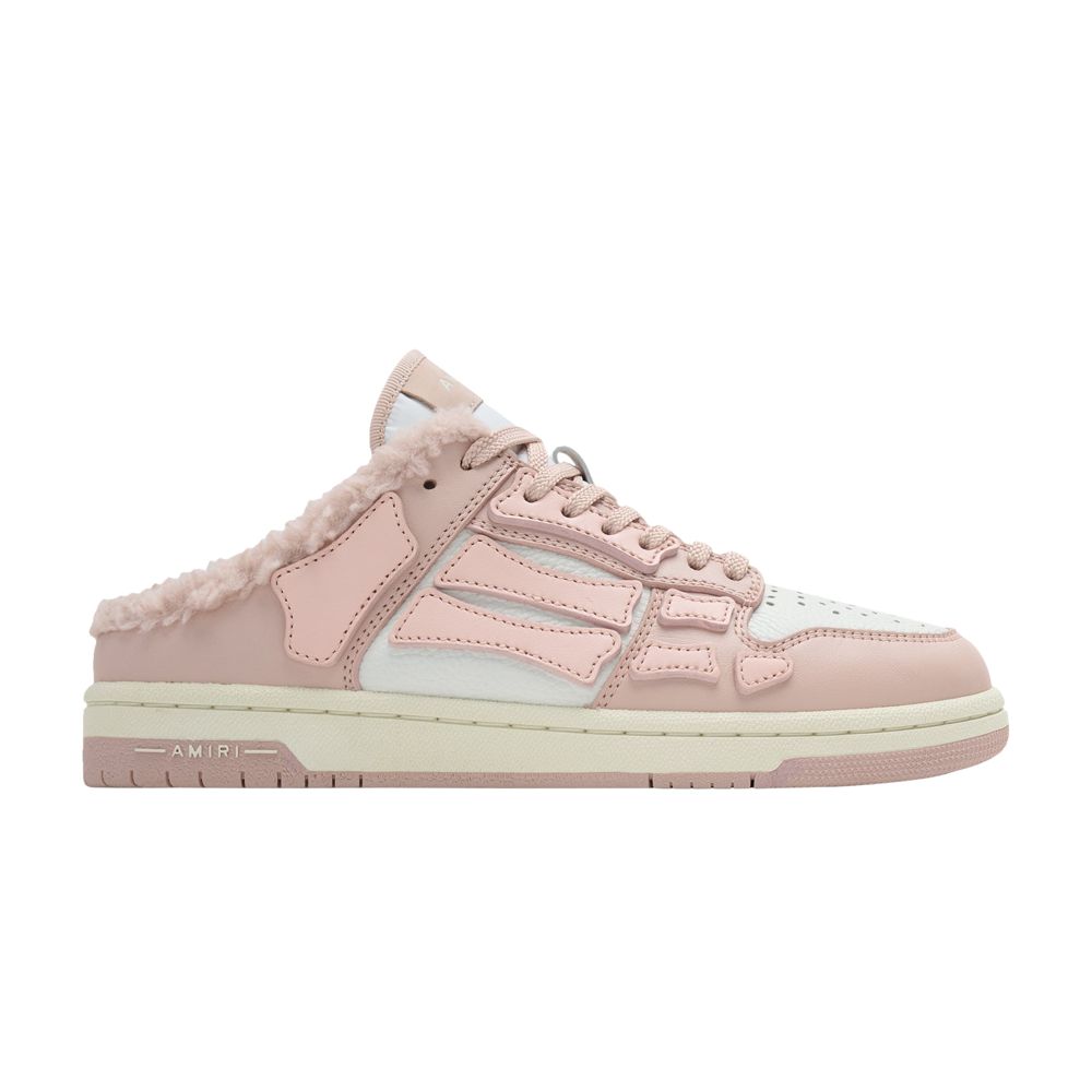 Pre-owned Amiri Wmns Skel Top Mule Shearling 'pink' | Women's Size 37