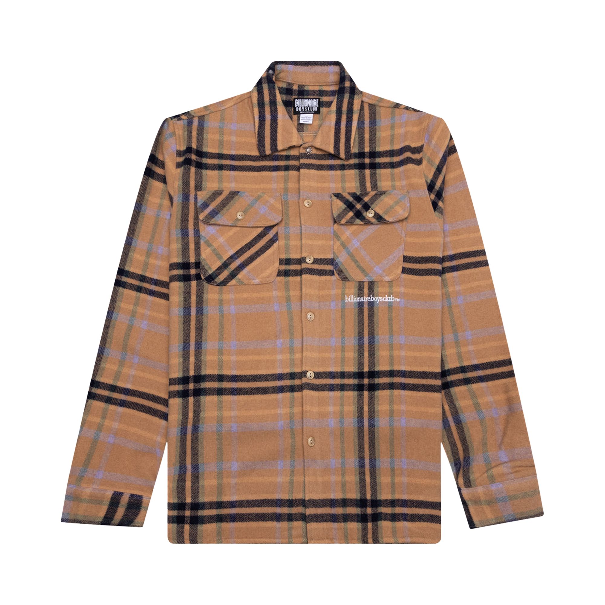 Pre-owned Billionaire Boys Club Stardust Long-sleeve Shirt 'latte' | Tan | Men's Size Xl In Brown