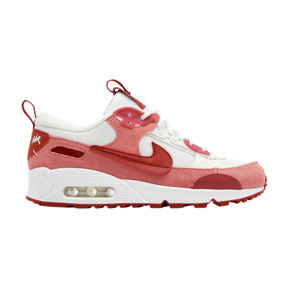 Pre-owned Nike Wmns Air Max 90 Futura 'red Stardust' In Pink