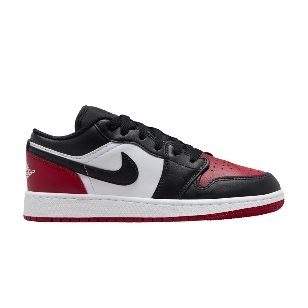 Pre-owned Air Jordan 1 Low Gs 'bred Toe 2.0' | Kid's Size 3.5