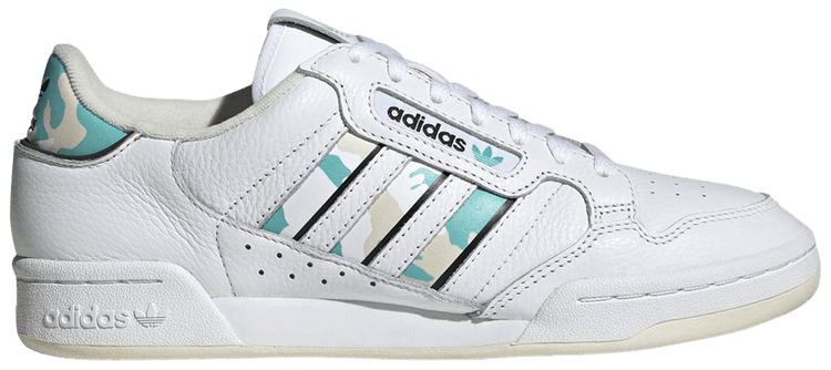Adidas Continental 80 Stripes White Aqua Camo
