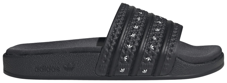 Adidas Wmns Adilette Slide Carbon White Trefoils