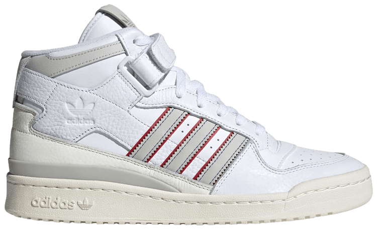Adidas Forum Mid White Grey Red