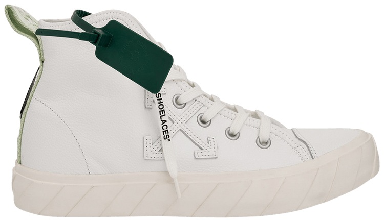 Off White Vulc Sneaker Mid White Leather