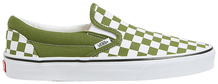 Classic Slip On Color Theory Checkerboard   Pesto