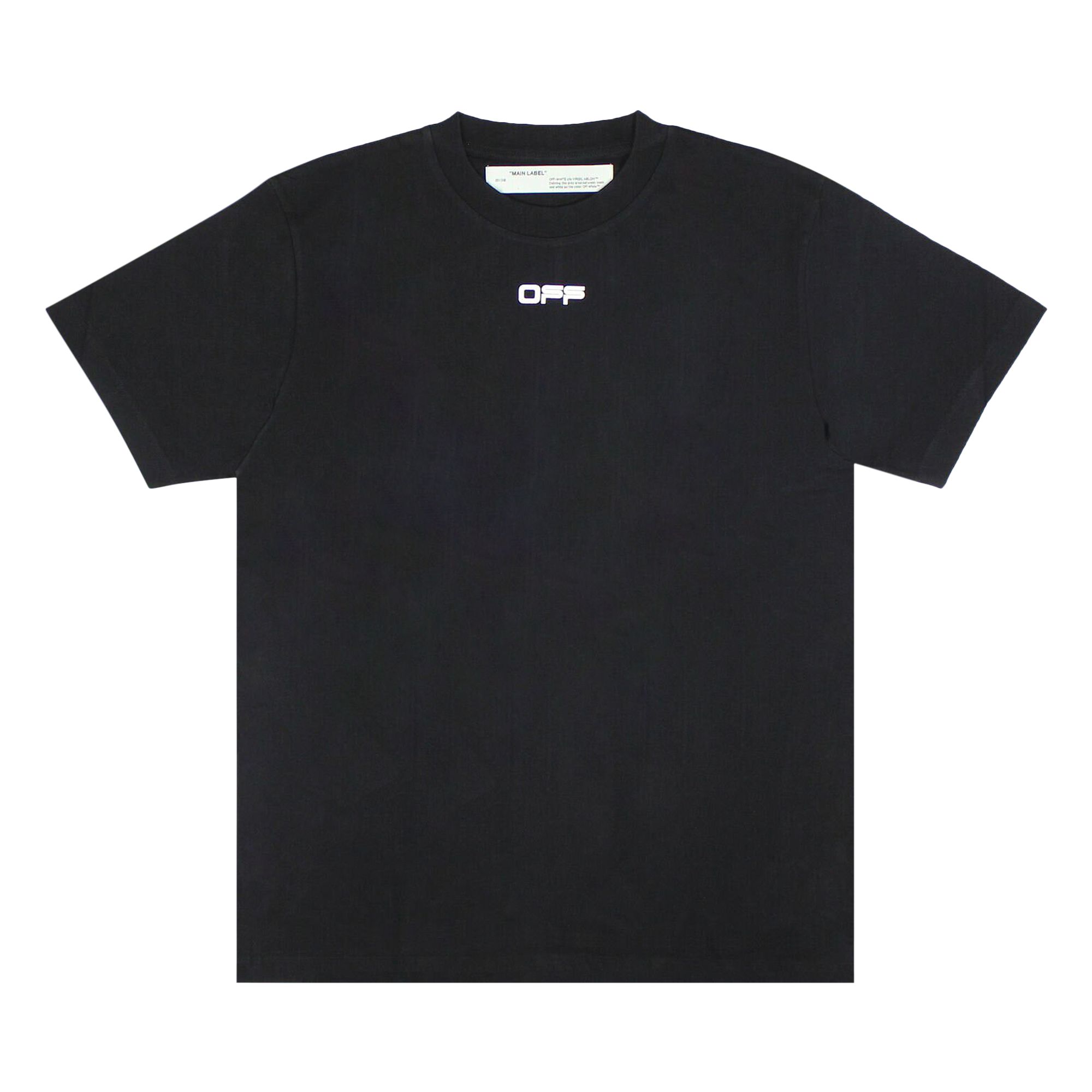 Pre-owned Off-white Airport Tape T-shirt 'black/white'