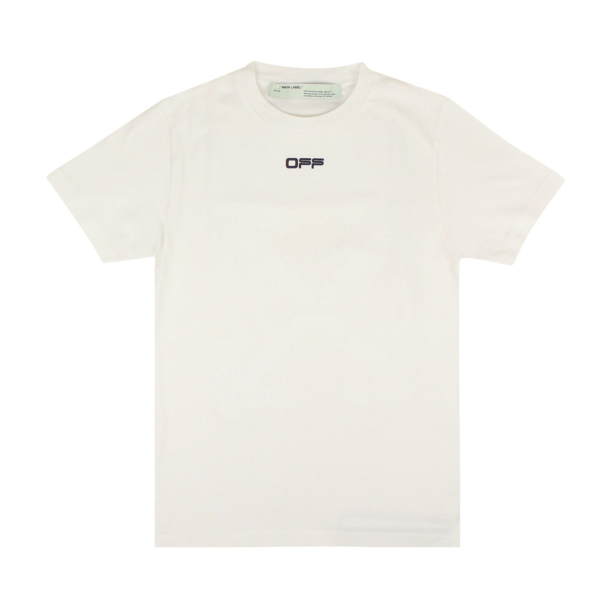 Pre-owned Off-white Airport Tape T-shirt 'white/black'