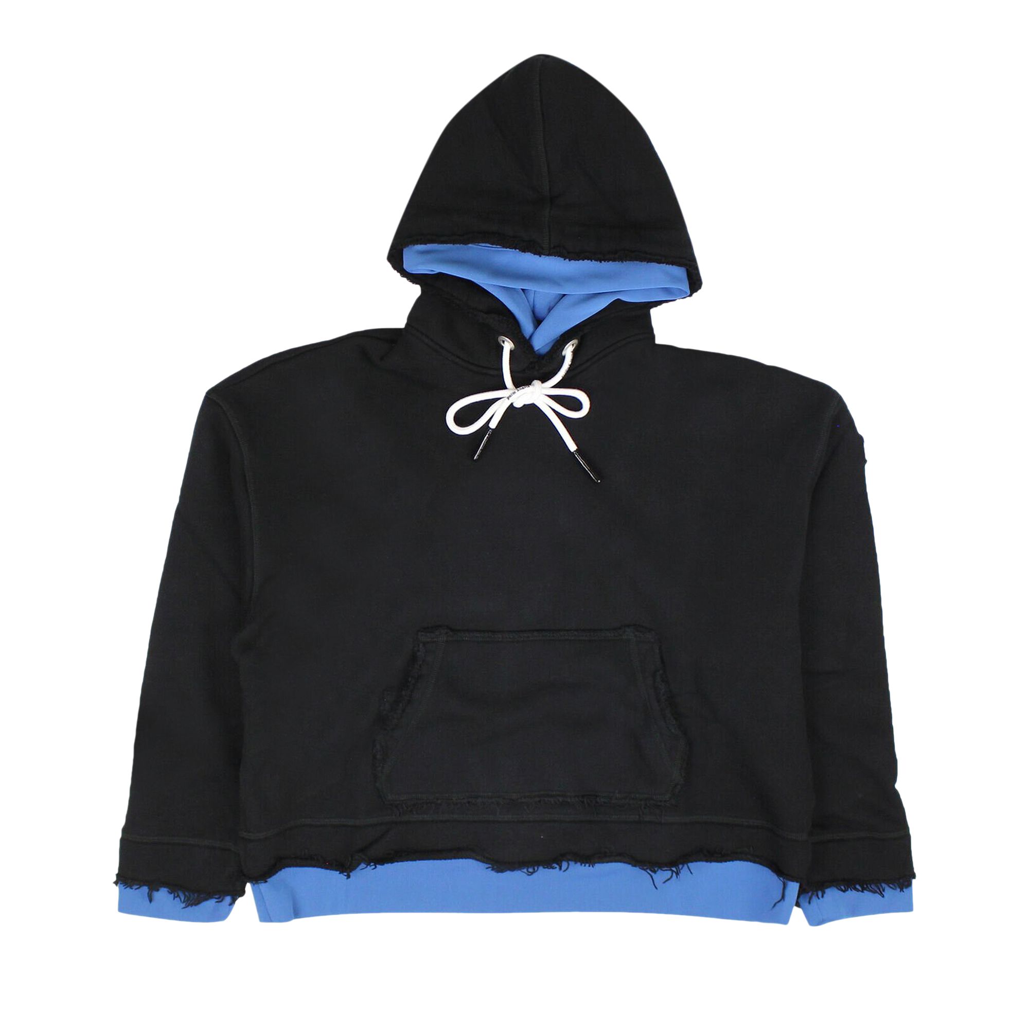 Palm Angels Double Layer Hoodie 'Black' | Men's Size L