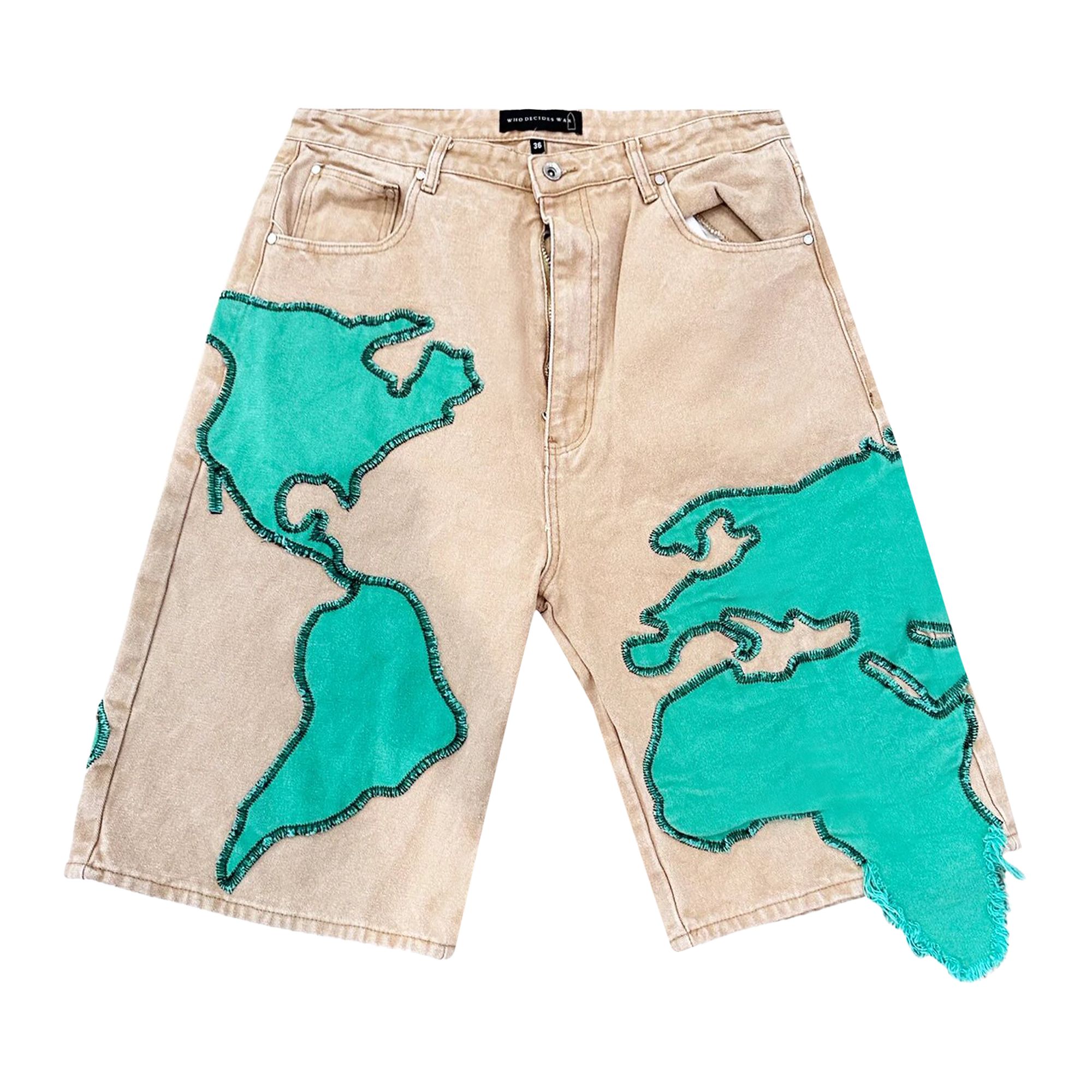 Pre-owned Who Decides War Pangia Shorts 'tan' | Men's Size 34 In Brown
