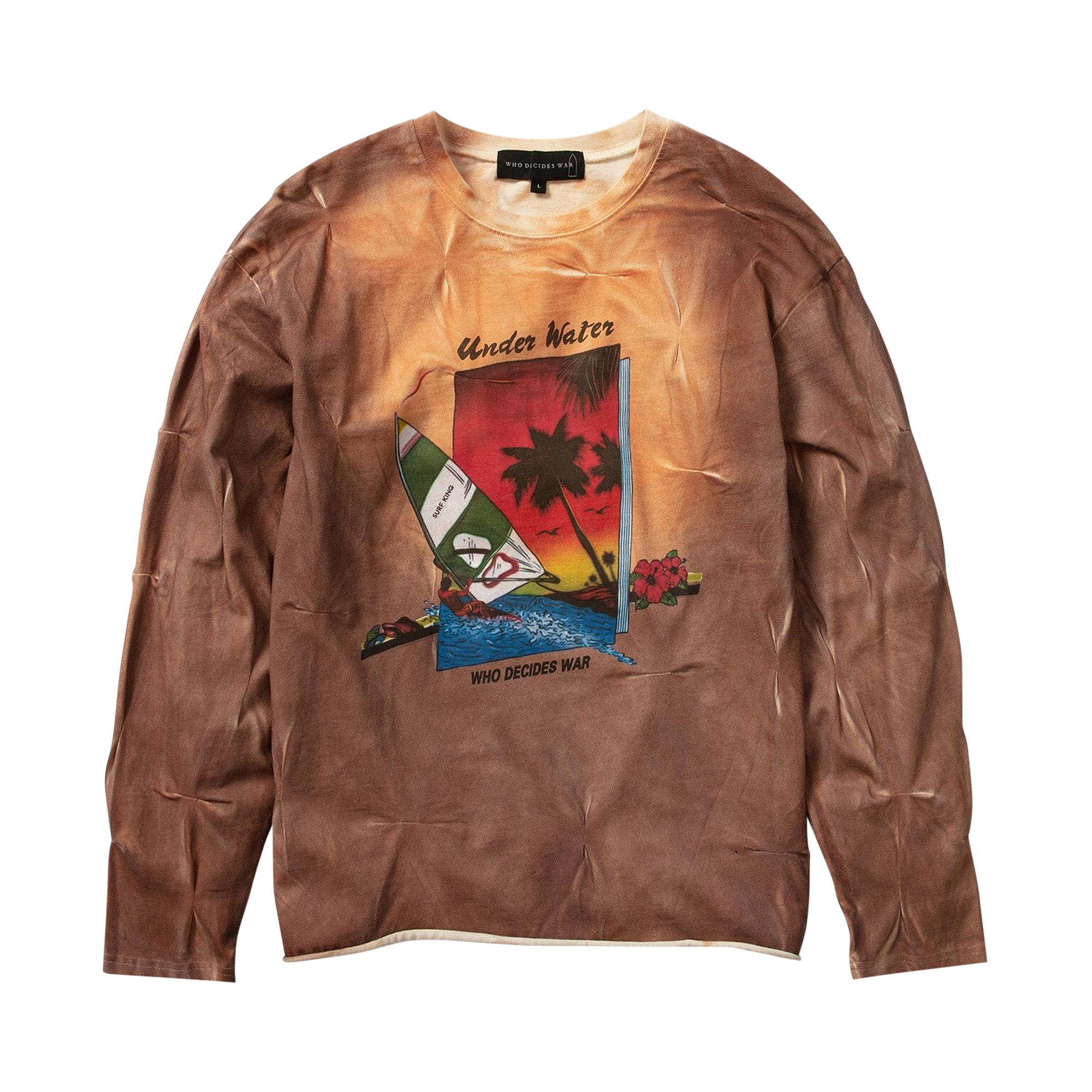 Pre-owned Who Decides War Gathered St Lucy Jersey 'rust' In Copper