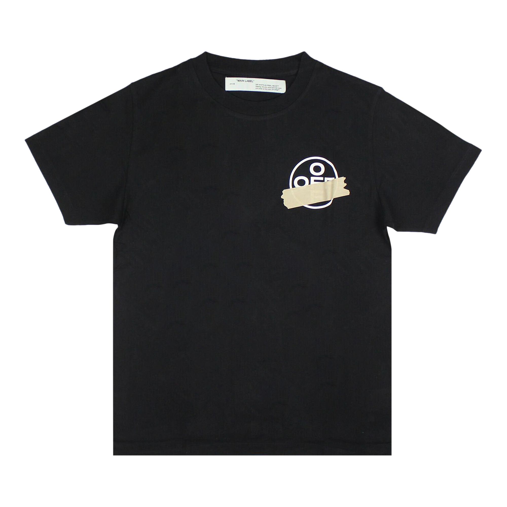 Pre-owned Off-white Tape Arrows T-shirt 'black/beige'