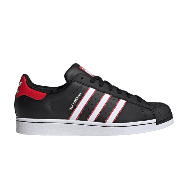 Size 10.5 Superstar Black White Scarlet