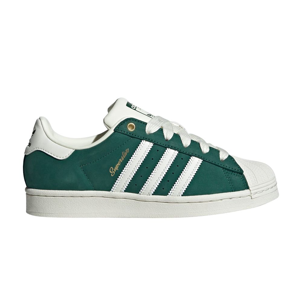 Pre-owned Adidas Originals Wmns Superstar 'collegiate Pack - Court Green'