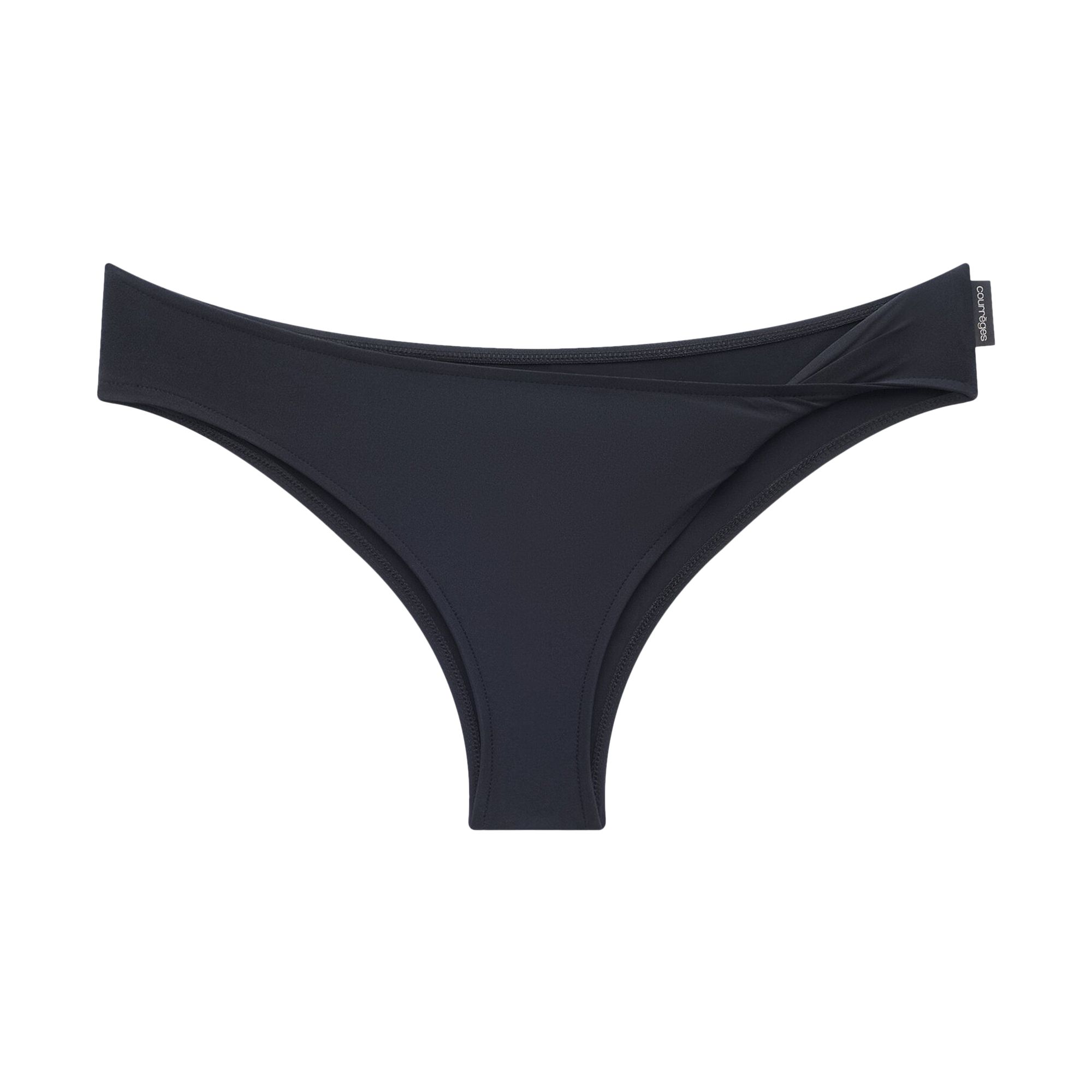 Courrèges Twist Bottoms Swimsuit 'Black' | Women's Size M