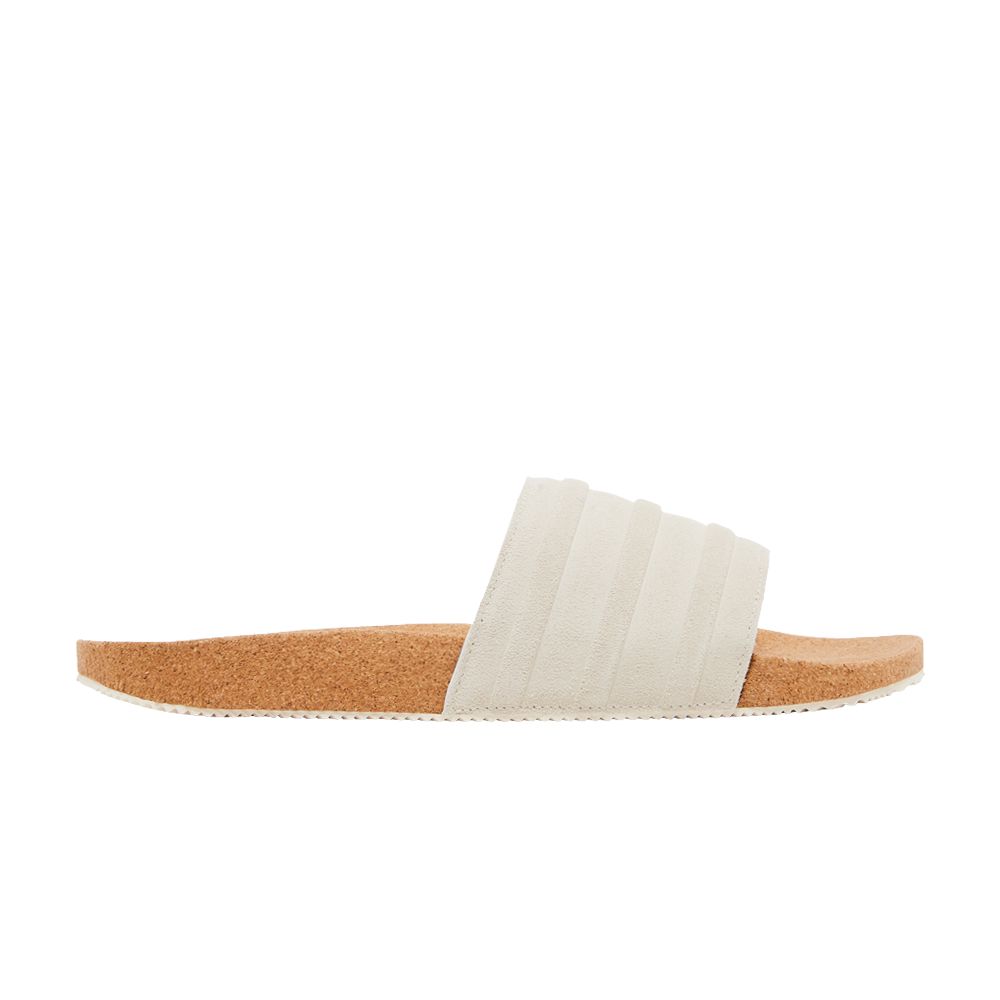 adidas Adilette Premium Slides 'Cork Pack - Wonder White' | Cream | Men's Size 6.5