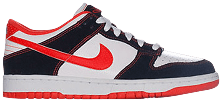 low dunks orange and white