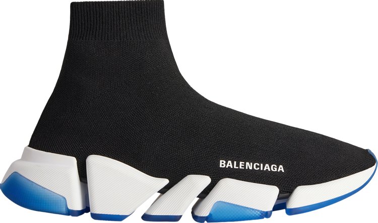 Balenciaga Speed 2.0 Sneaker 'Black White Blue'