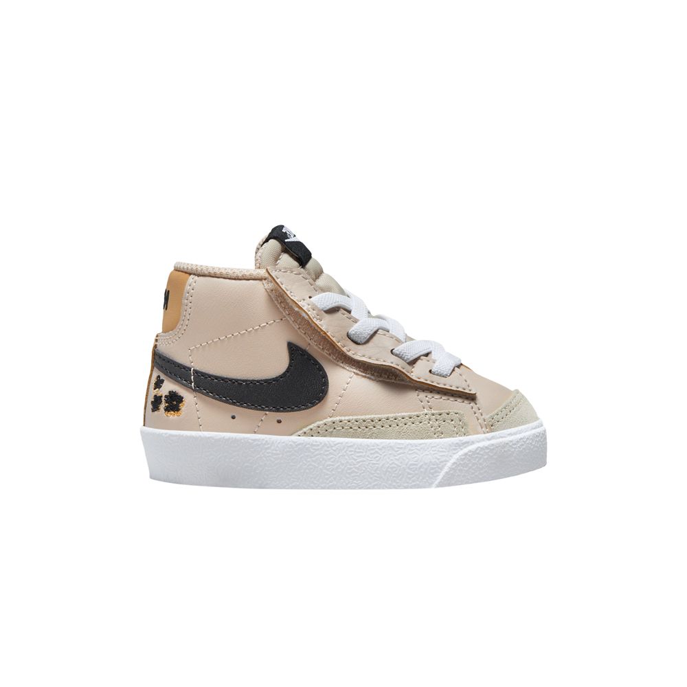 Pre-owned Nike Blazer Mid '77 Td 'embroidered Floral' | Cream | Infant Size 5 In White