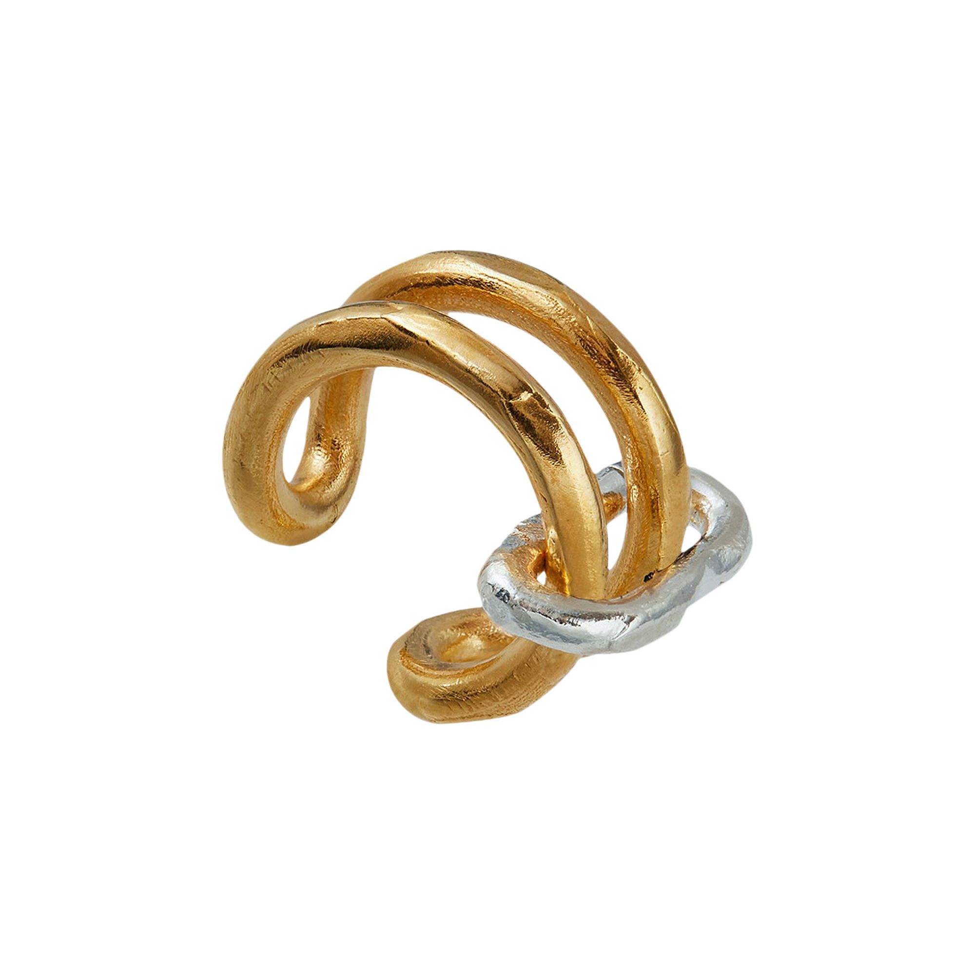 Pre-owned Alighieri The Sun Saluations Ear Cuff 'silver/gold' | Women's Size Onesize