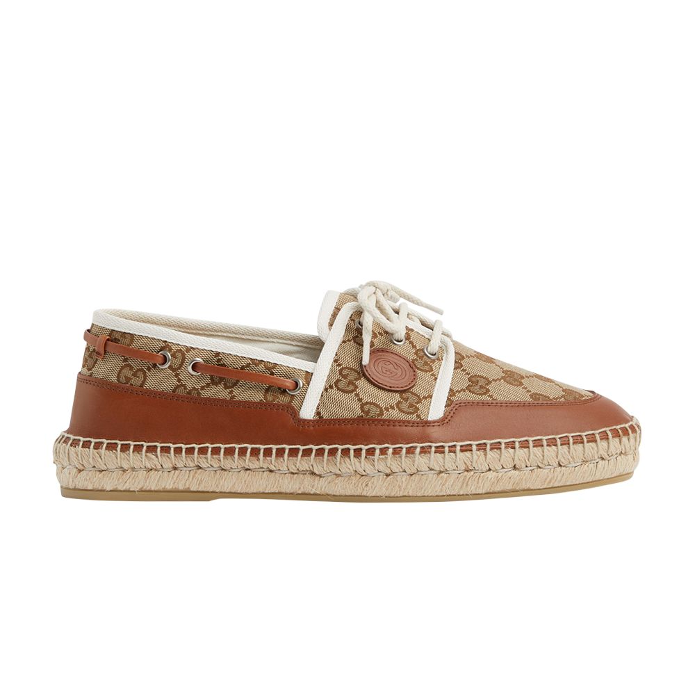 Gucci Loafer Espadrilles 'Beige Monogram' | Brown | Men's Size 6