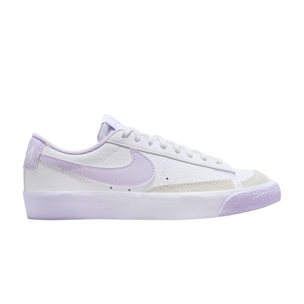 Pre-owned Nike Blazer Low '77 Gs 'white Lilac Bloom' | Kid's Size 5