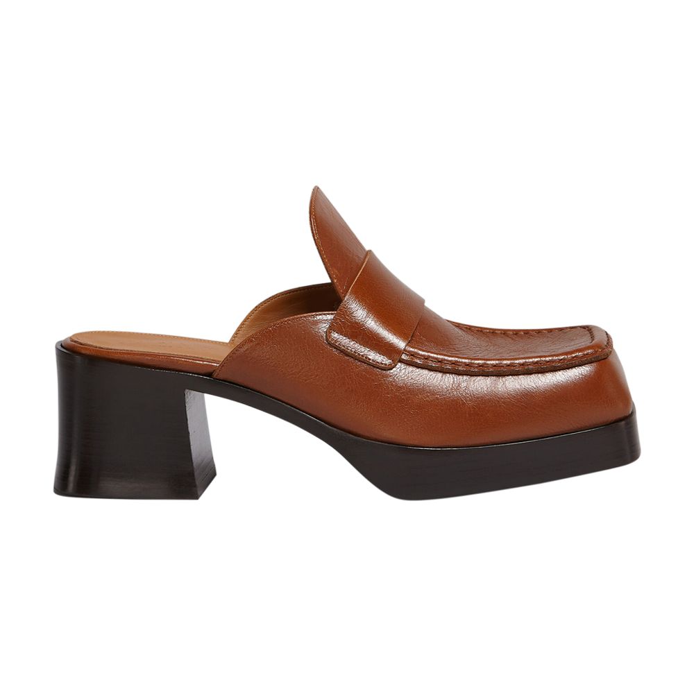 Pre-owned Marni Wmns Heeled Mule 'nougat' | Brown | Women's Size 40