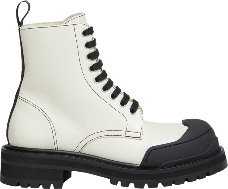 Marni Dada Army Combat Boot 'White'